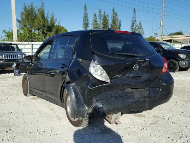 3N1BC1CP5AL444075 - 2010 NISSAN VERSA S BLACK photo 3