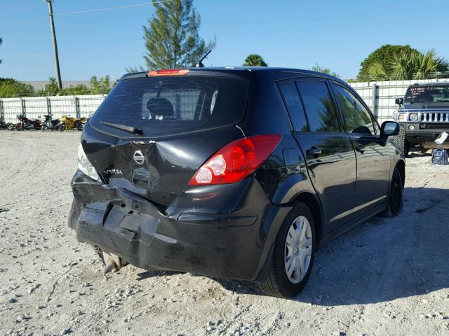 3N1BC1CP5AL444075 - 2010 NISSAN VERSA S BLACK photo 4