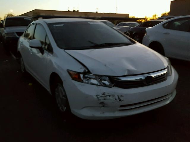 2HGFB2F61CH556508 - 2012 HONDA CIVIC HF WHITE photo 1