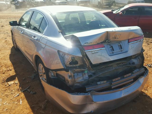 1HGCP2F34CA196093 - 2012 HONDA ACCORD LX SILVER photo 3