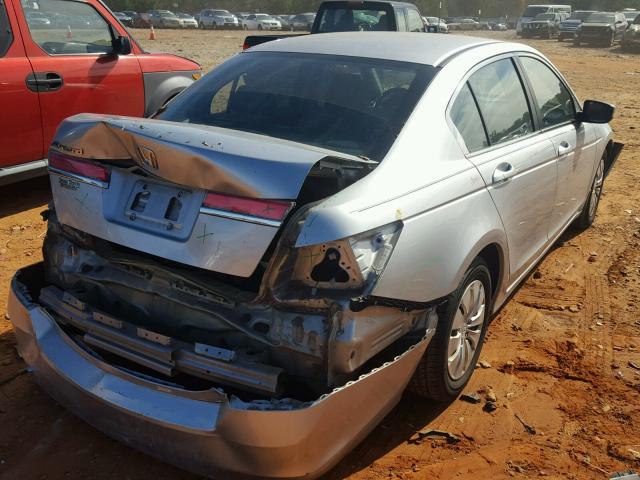 1HGCP2F34CA196093 - 2012 HONDA ACCORD LX SILVER photo 4