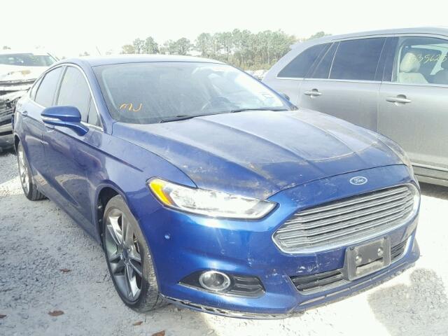 3FA6P0K92DR133145 - 2013 FORD FUSION TIT BLUE photo 1