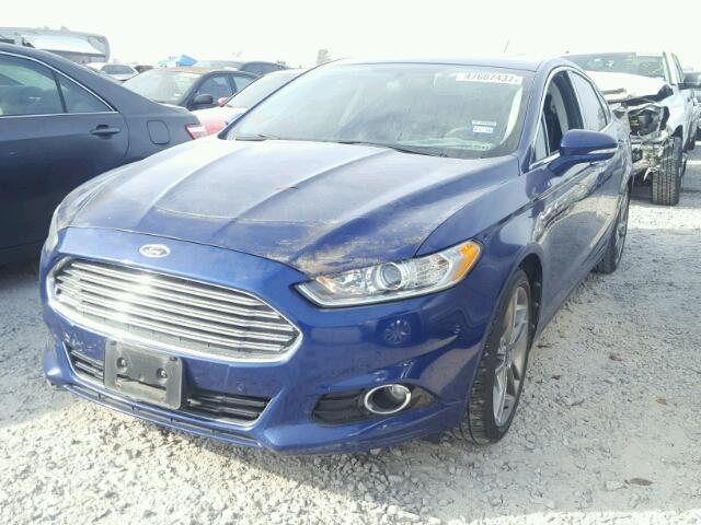 3FA6P0K92DR133145 - 2013 FORD FUSION TIT BLUE photo 2