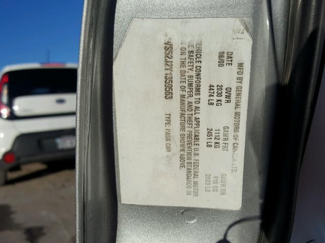 2G4WS52J2Y1359563 - 2000 BUICK CENTURY CU SILVER photo 10