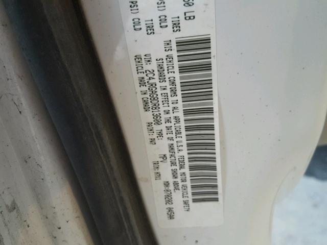 2C4JRGAG8DR813600 - 2013 RAM TRADESMAN WHITE photo 10