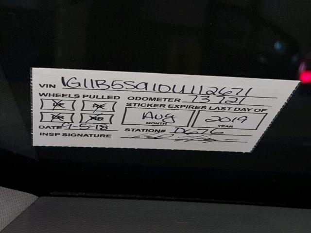 1G11B5SA1DU112671 - 2013 CHEVROLET MALIBU LS Mavi foto 9