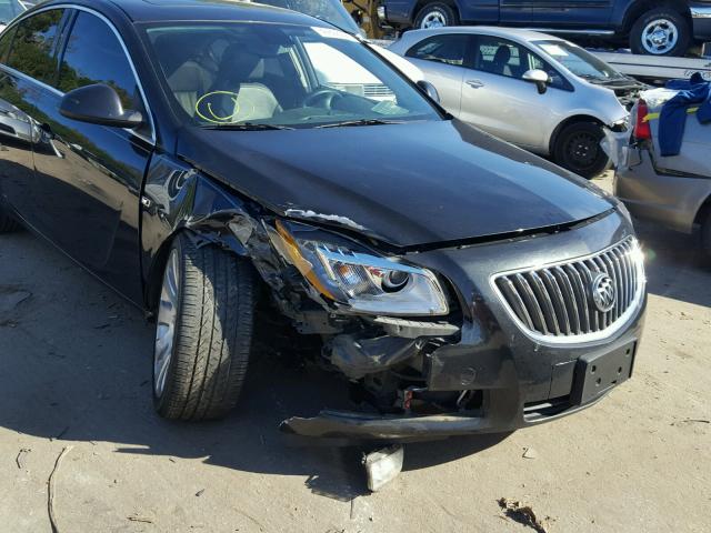 W04G15GV1B1046177 - 2011 BUICK REGAL CXL BLACK photo 9