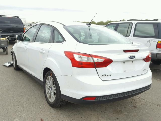 1FAHP3H27CL155563 - 2012 FORD FOCUS SEL WHITE photo 3