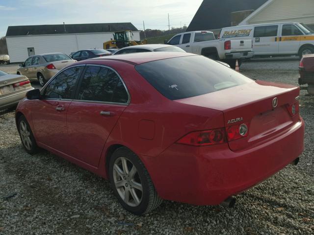 JH4CL96854C003114 - 2004 ACURA TSX RED photo 3