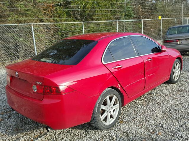 JH4CL96854C003114 - 2004 ACURA TSX RED photo 4