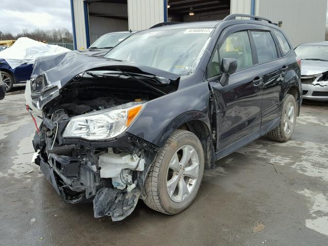 JF2SJABC7FH584833 - 2015 SUBARU FORESTER 2 BLACK photo 2