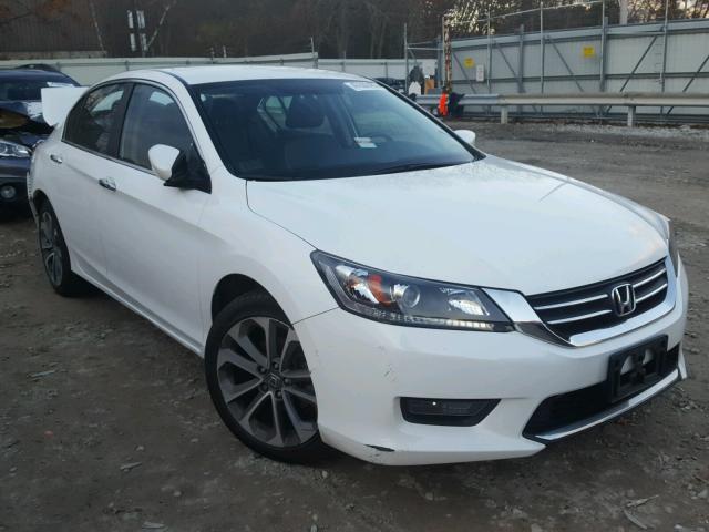 1HGCR2F58EA254981 - 2014 HONDA ACCORD SPO WHITE photo 1