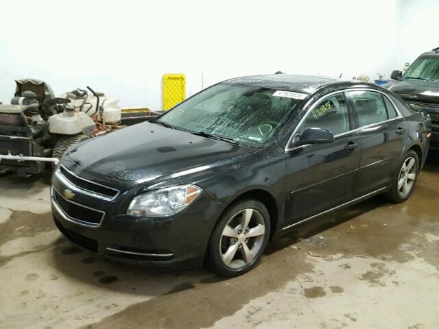 1G1ZC5E14BF253022 - 2011 CHEVROLET MALIBU 1LT BLACK photo 2