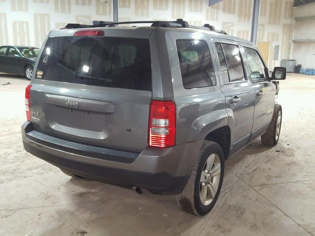 1C4NJRFB0CD511432 - 2012 JEEP PATRIOT LA GRAY photo 4