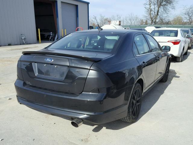 3FAHP0JA5BR221107 - 2011 FORD FUSION SEL BLACK photo 4