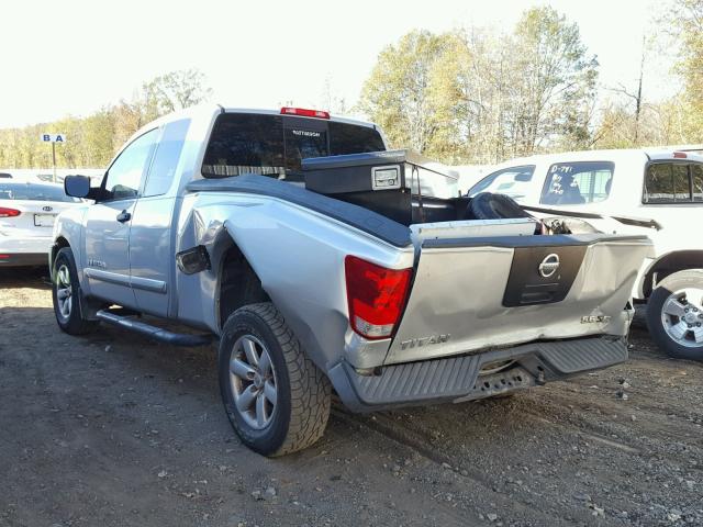 1N6BA06A18N313334 - 2008 NISSAN TITAN XE SILVER photo 3