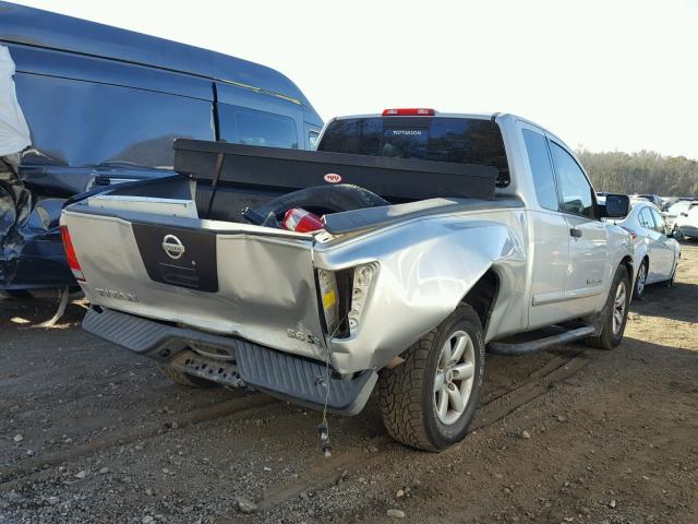 1N6BA06A18N313334 - 2008 NISSAN TITAN XE SILVER photo 4