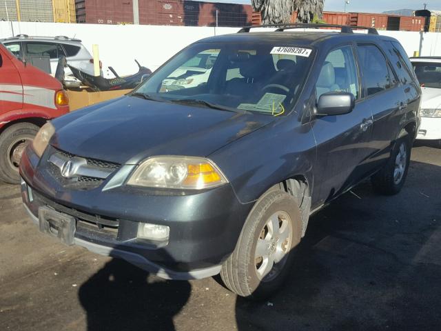 2HNYD18246H520106 - 2006 ACURA MDX GRAY photo 2