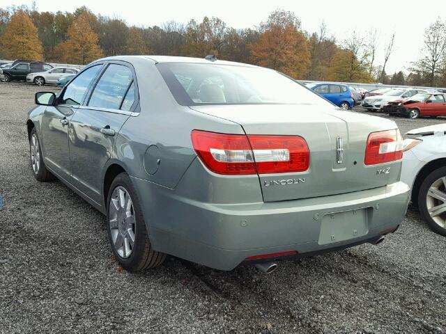 3LNHM26T79R605940 - 2009 LINCOLN MKZ GREEN photo 3