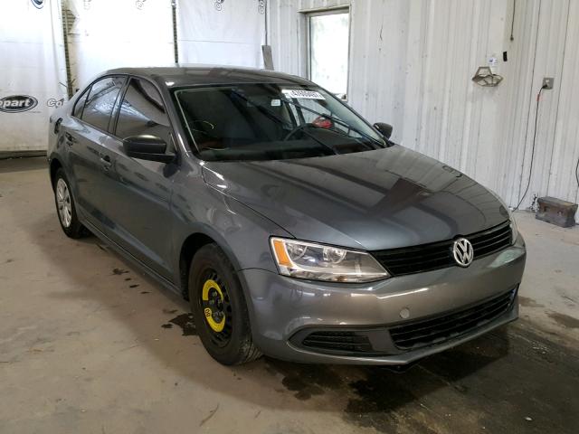 3VW2K7AJ1DM318809 - 2013 VOLKSWAGEN JETTA BASE 灰色 照片 1