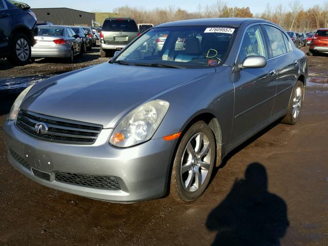 JNKCV51F06M612388 - 2006 INFINITI G35 GRAY photo 2