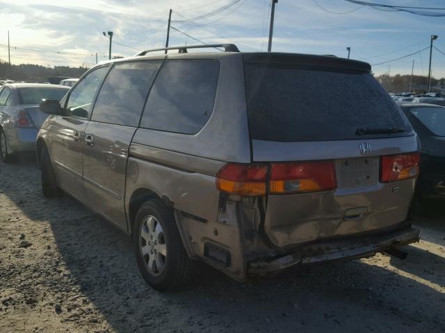 5FNRL186X4B049596 - 2004 HONDA ODYSSEY EX TAN photo 3