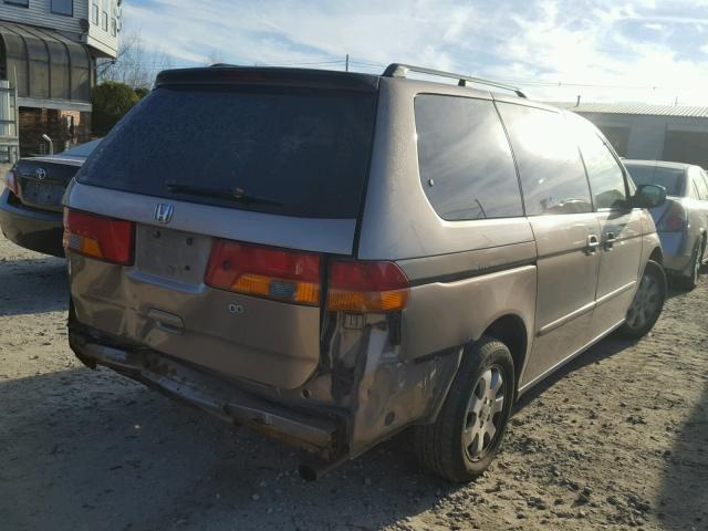 5FNRL186X4B049596 - 2004 HONDA ODYSSEY EX TAN photo 4