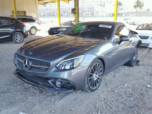 WDDPK6GA4HF130999 - 2017 MERCEDES-BENZ SLC 43 AMG GRAY photo 2