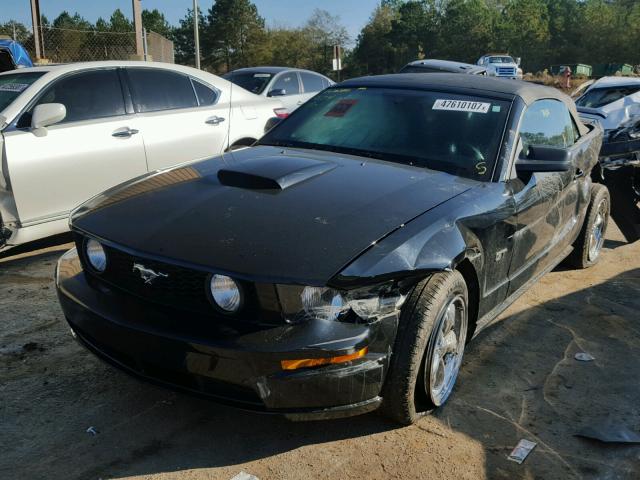 1ZVFT85H655250901 - 2005 FORD MUSTANG GT BLACK photo 2