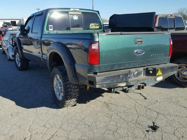 1FT7W2BT5BEA90364 - 2011 FORD F250 SUPER GREEN photo 3