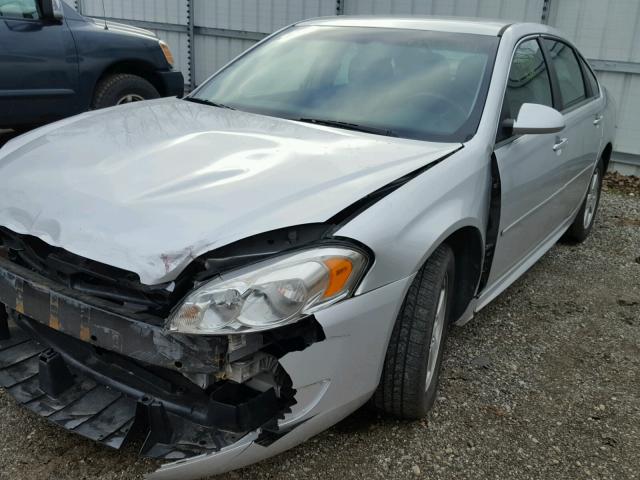 2G1WG5EK7B1172362 - 2011 CHEVROLET IMPALA LT SILVER photo 2