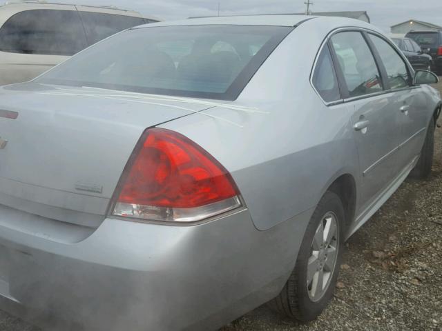 2G1WG5EK7B1172362 - 2011 CHEVROLET IMPALA LT SILVER photo 4