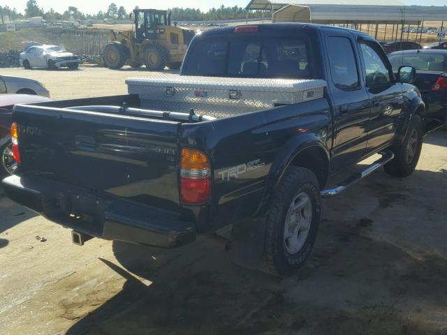 5TEGN92N01Z828743 - 2001 TOYOTA TACOMA DOU BLACK photo 4