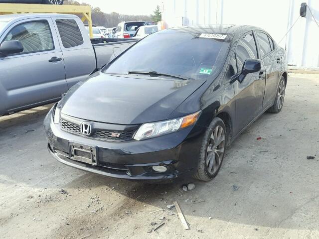 2HGFB6E59CH704646 - 2012 HONDA CIVIC SI BLACK photo 2