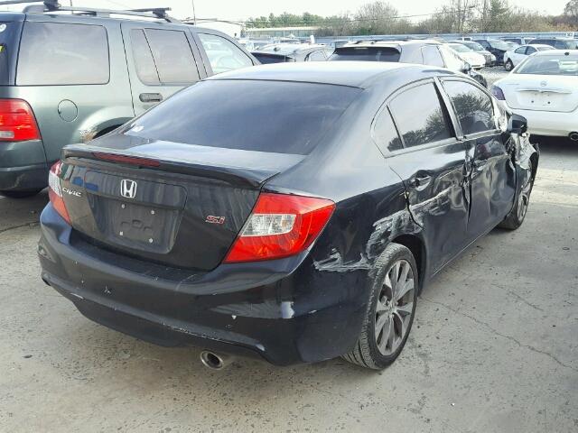 2HGFB6E59CH704646 - 2012 HONDA CIVIC SI BLACK photo 4