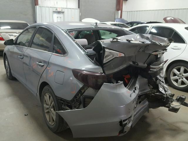 5NPE24AFXFH066710 - 2015 HYUNDAI SONATA SE SILVER photo 3