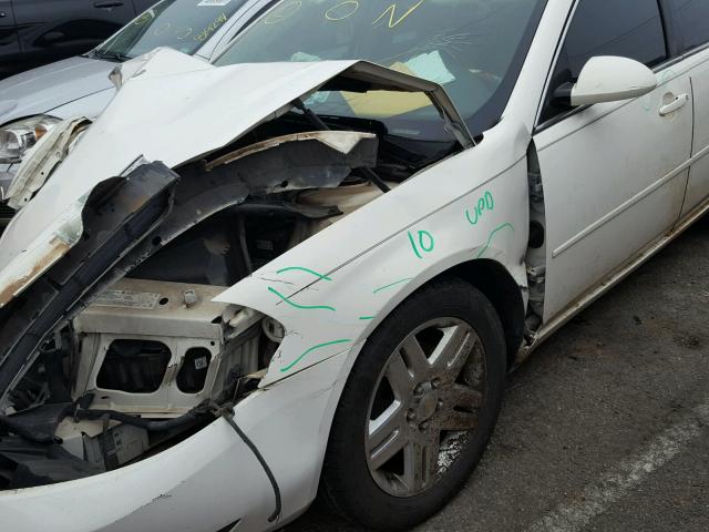 2G1WC581769165336 - 2006 CHEVROLET IMPALA LT WHITE photo 10