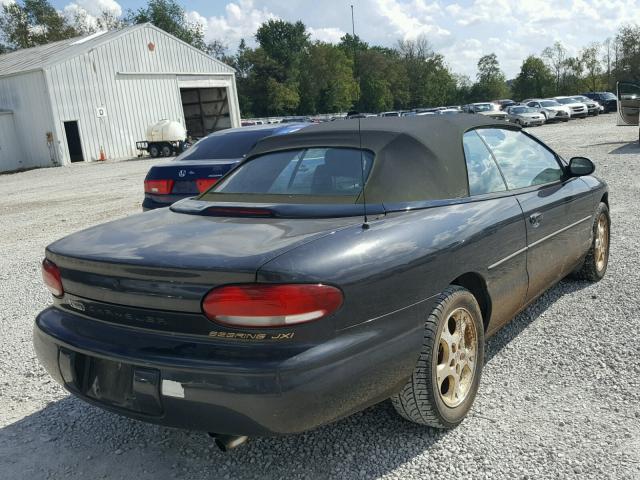 3C3EL55H4WT337778 - 1998 CHRYSLER SEBRING JX BLACK photo 4