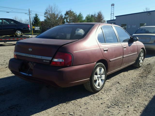 1N4DL01D2YC187008 - 2000 NISSAN ALTIMA XE BURGUNDY photo 4