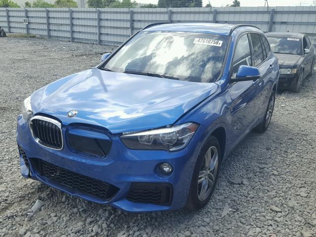 WBXHU7C38J5H43683 - 2018 BMW X1 SDRIVE2 BLUE photo 2