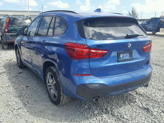 WBXHU7C38J5H43683 - 2018 BMW X1 SDRIVE2 BLUE photo 3