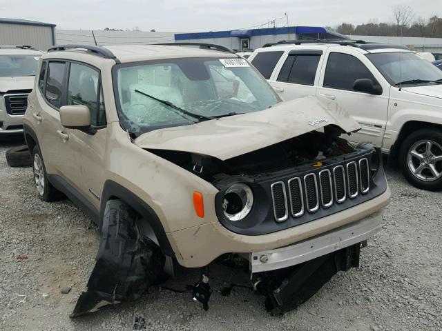 ZACCJBBTXFPB87540 - 2015 JEEP RENEGADE L BEIGE photo 1