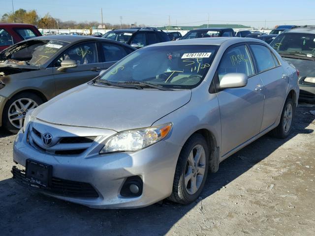 5YFBU4EE0CP071976 - 2012 TOYOTA COROLLA BA SILVER photo 2