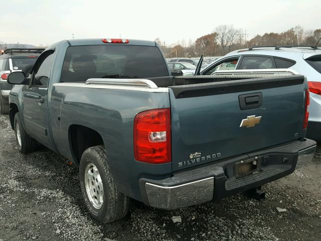 1GCEC14C37Z591437 - 2007 CHEVROLET SILVERADO BLUE photo 3