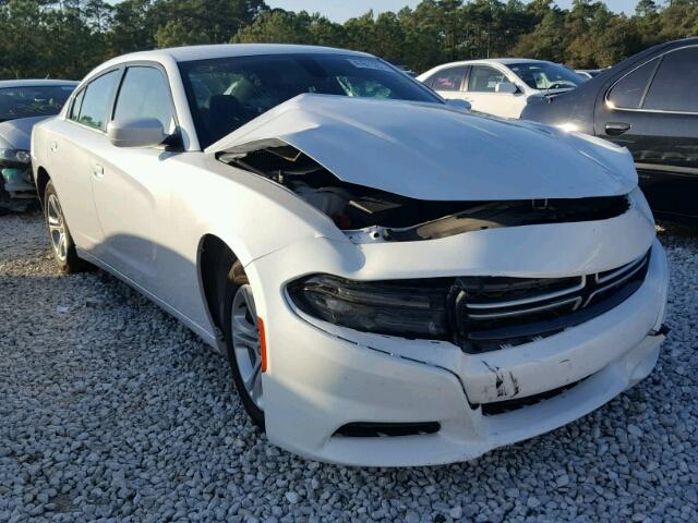 2C3CDXBGXFH762412 - 2015 DODGE CHARGER SE WHITE photo 1