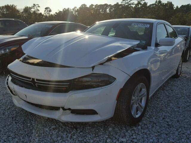 2C3CDXBGXFH762412 - 2015 DODGE CHARGER SE WHITE photo 2