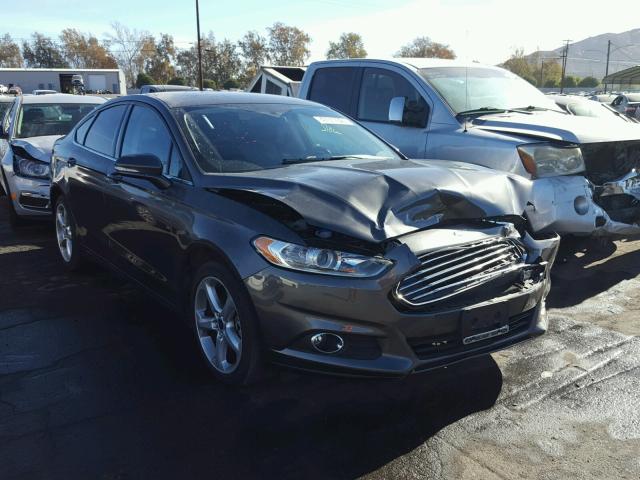 3FA6P0H79GR187259 - 2016 FORD FUSION SE GRAY photo 1