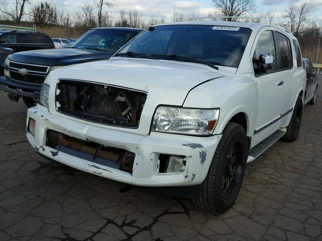 5N3AA08C54N807691 - 2004 INFINITI QX56 WHITE photo 2