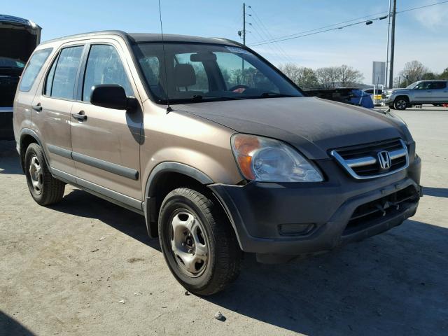 JHLRD68462C020294 - 2002 HONDA CR-V LX BROWN photo 1