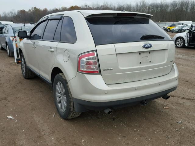 2FMDK39C77BA26996 - 2007 FORD EDGE SEL P CREAM photo 3